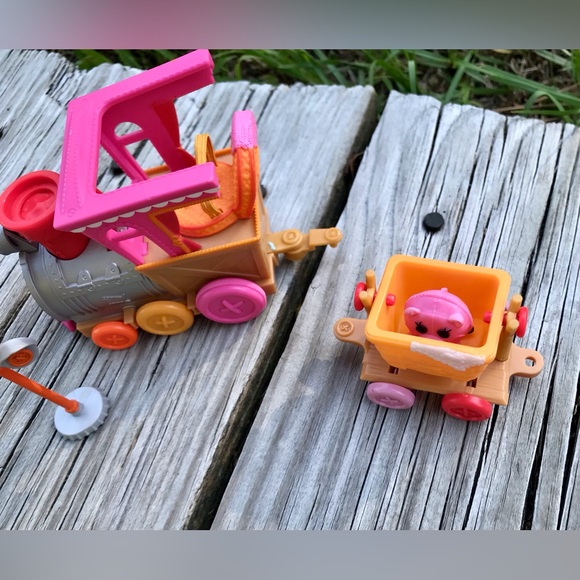 LALALOOPSY Silly Train Extra Carts & Animals Ride For Doll Works Great Pig Sheep - Picture 6 of 16